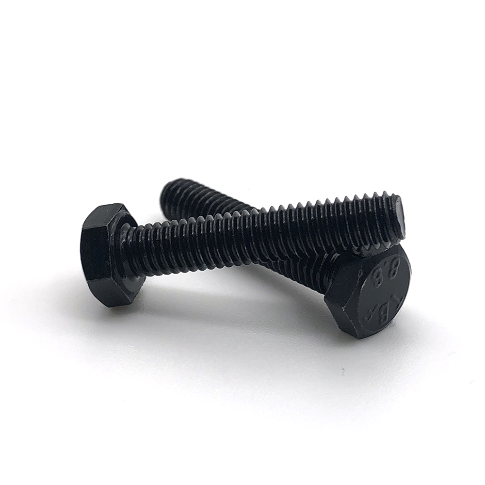 半扣全扣六角螺絲 氧化發黑高強螺柱 高強度螺栓 8.8級外六角螺栓