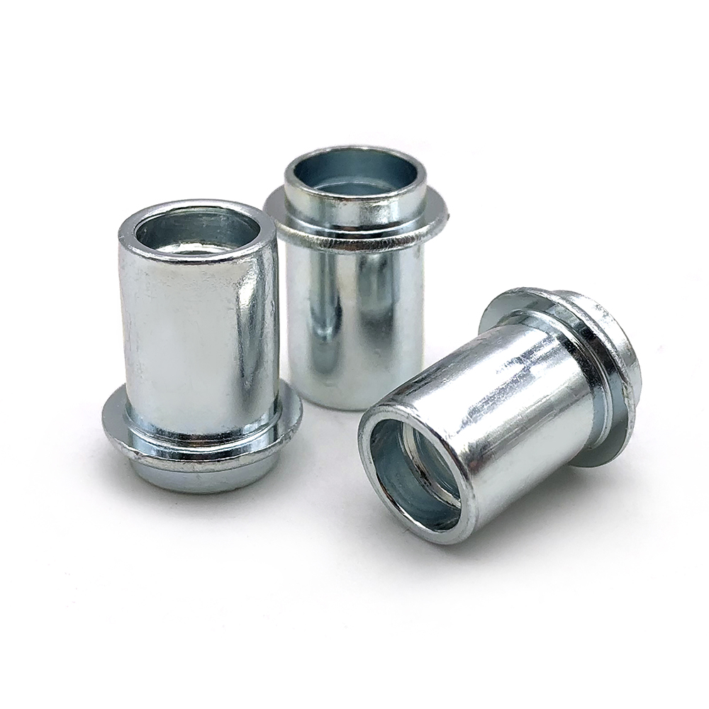 非標定制碳鋼鍍鋅圓形臺階鉚螺母