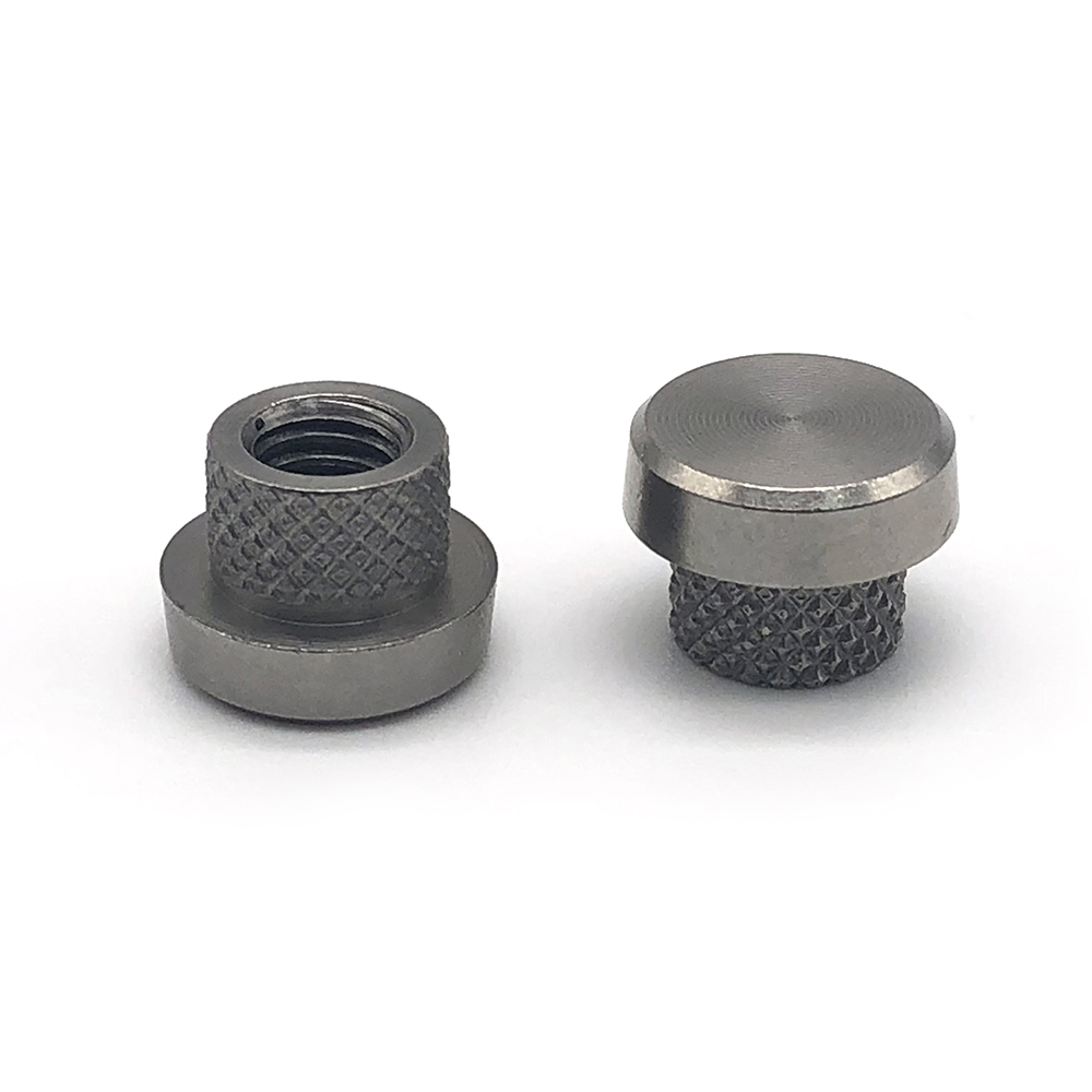 非標不銹鋼臺階滾花圓螺母