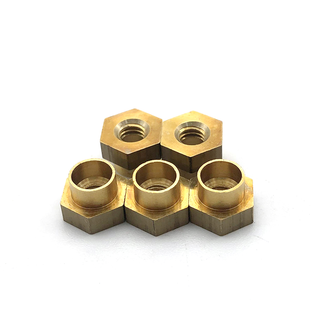 黃銅六角異型螺母 非標螺母 內(nèi)外絲接頭螺母 嵌裝螺母