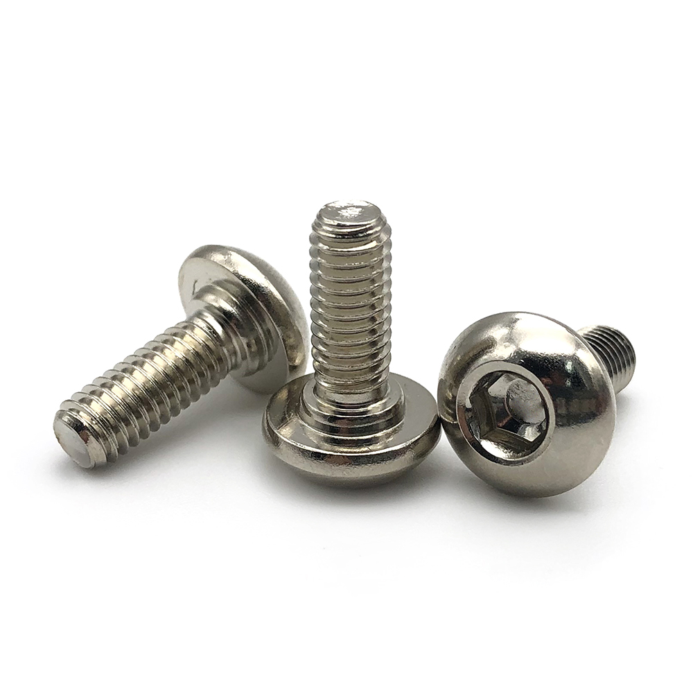 304不銹鋼半圓頭細牙圓頭內(nèi)六角螺絲圓杯螺釘8#4#10 1/4 5/16 3/8