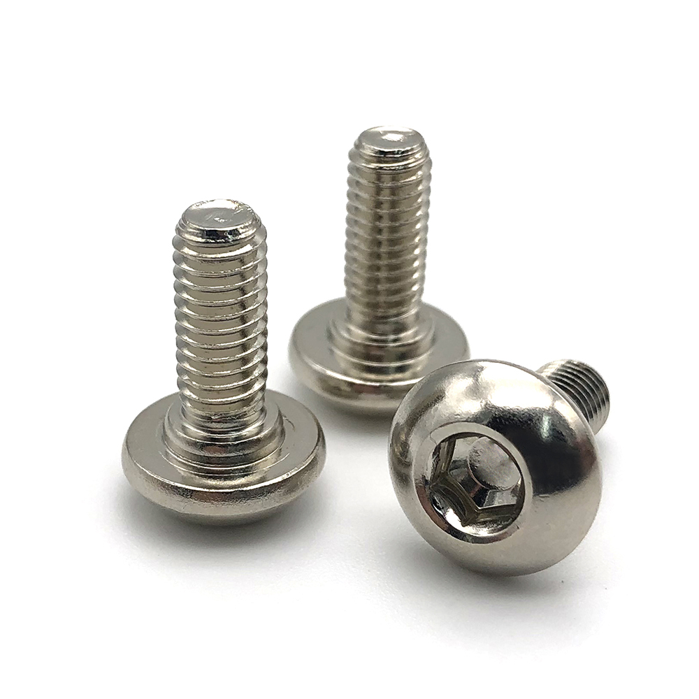304不銹鋼半圓頭細牙圓頭內(nèi)六角螺絲圓杯螺釘8#4#10 1/4 5/16 3/8