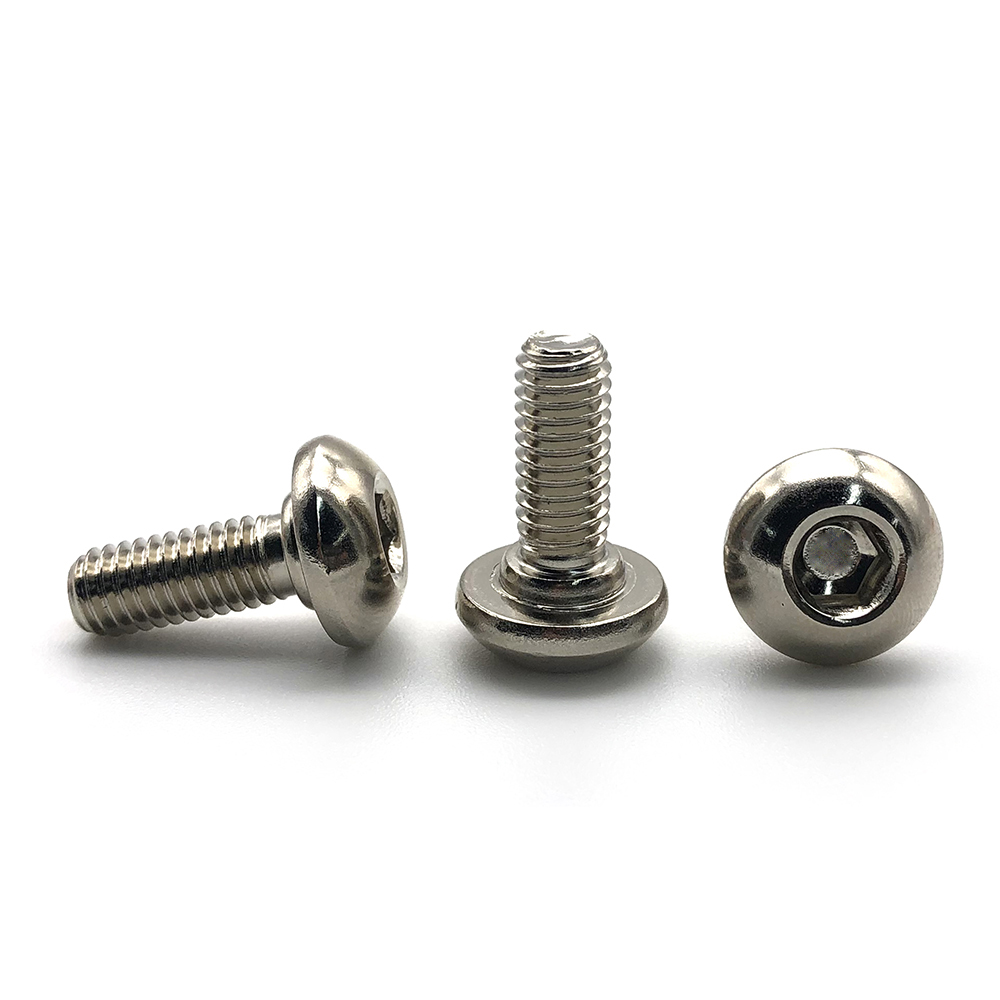 304不銹鋼半圓頭細牙圓頭內(nèi)六角螺絲圓杯螺釘8#4#10 1/4 5/16 3/8