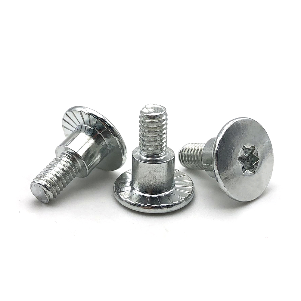 廠家生產梅花螺絲 鍍白鋅臺階螺絲 8.8級防滑螺絲定制非標螺絲