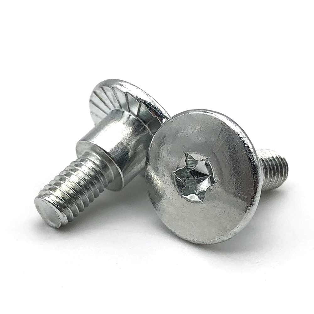 廠家生產梅花螺絲 鍍白鋅臺階螺絲 8.8級防滑螺絲定制非標螺絲
