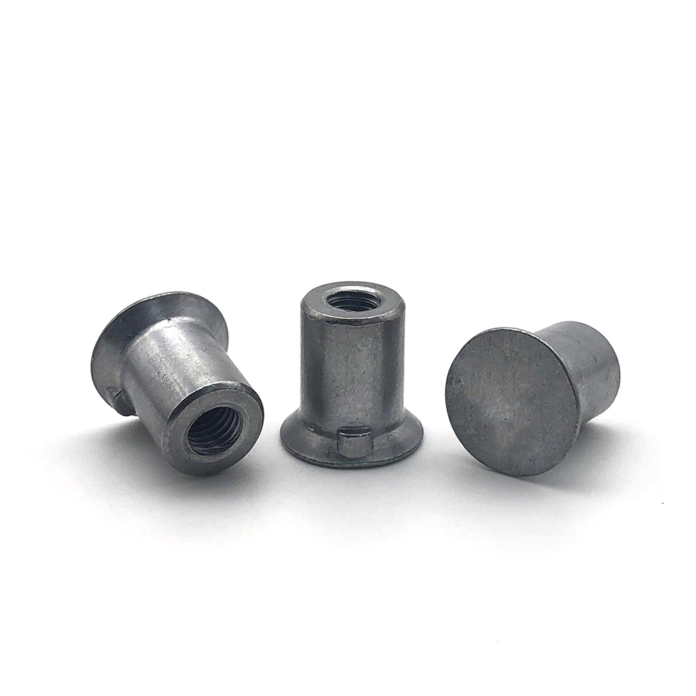 非標(biāo)T型焊接螺母臺(tái)階圓柱螺母法蘭盤(pán)圓柱螺母冷鐓鐵板t帽本色螺母